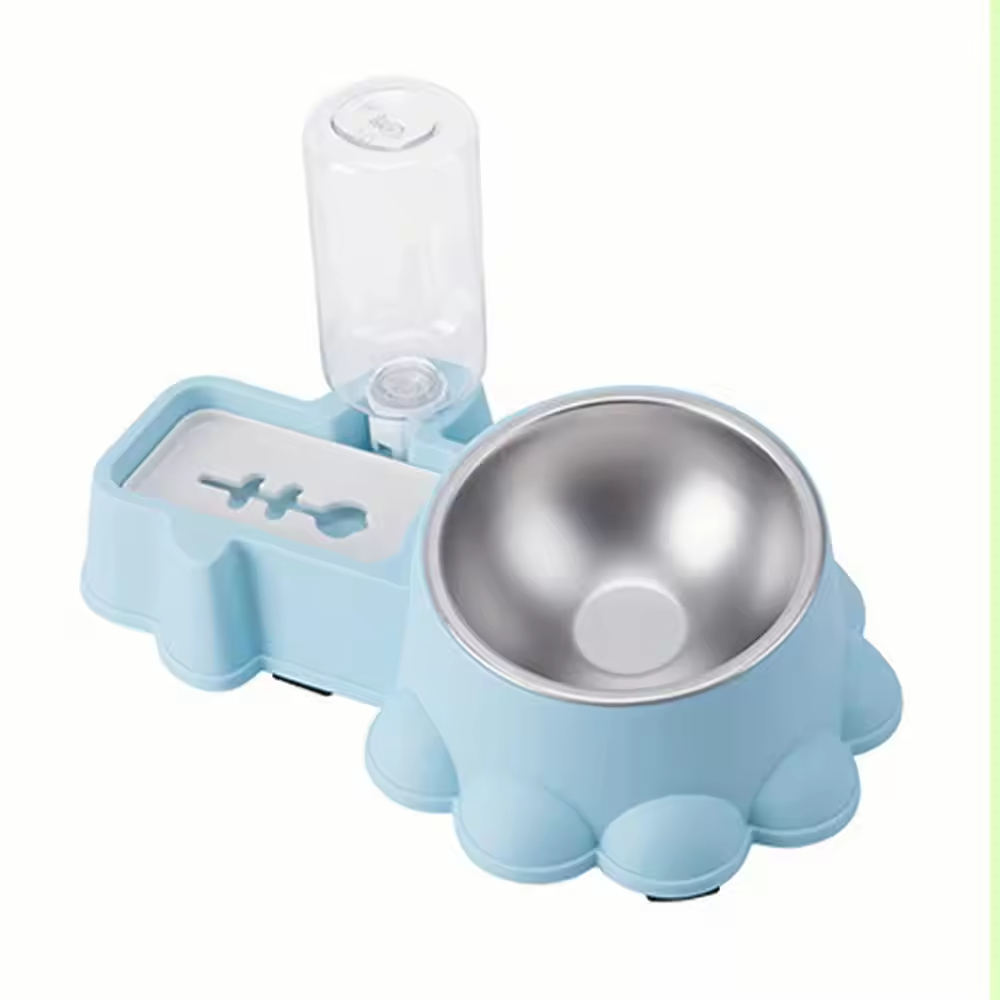 Dog Feeder Bowl Cat Feeder Stainless Steel Pet Bowls