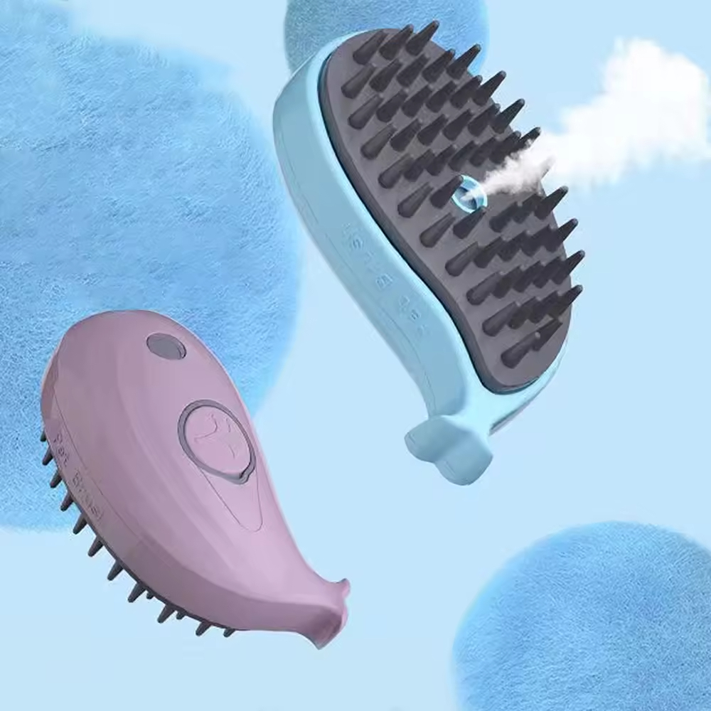 Manufacturer Wholesale Whale Claw Design Dog Cat Steam Brush