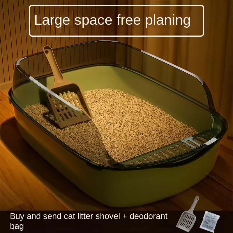 Cat Pet Toilet Spill Proof Litter Box