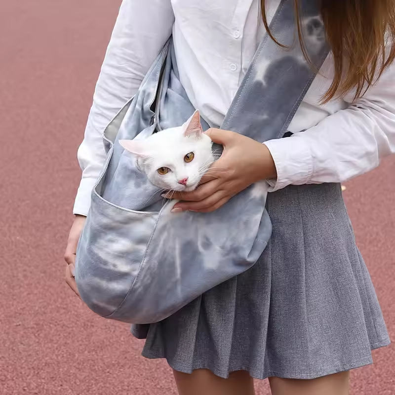 Fashionable Canvas Pet Backpack